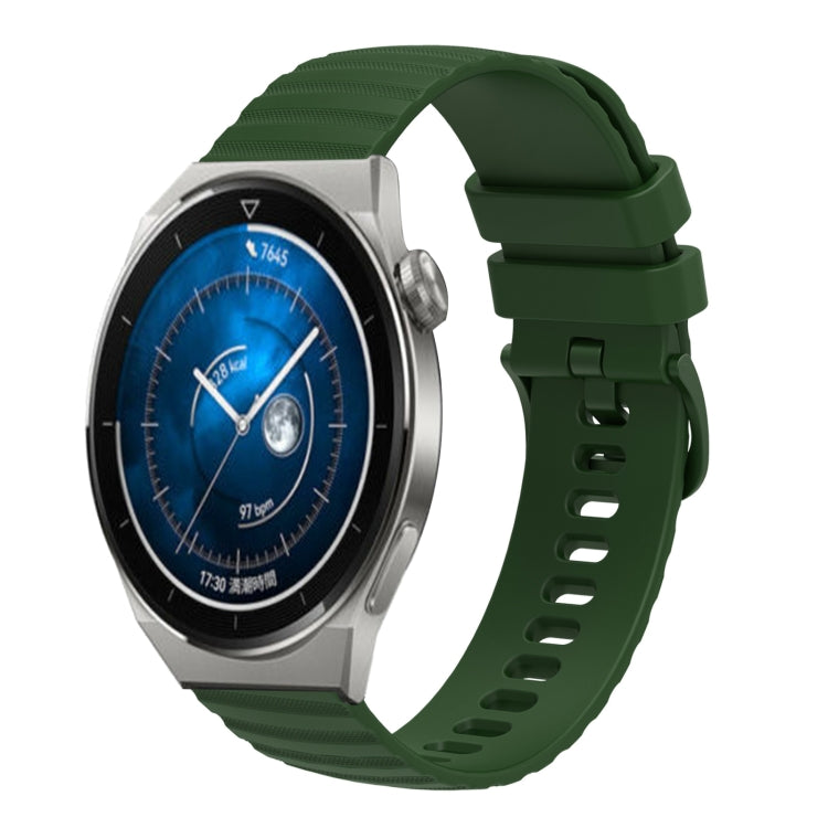 Cinturino in silicone tinta unita con motivo a pois ondulato da 22 mm, For Huawei Watch GT3 Pro 46mm, For Huawei Watch GT3 46mm