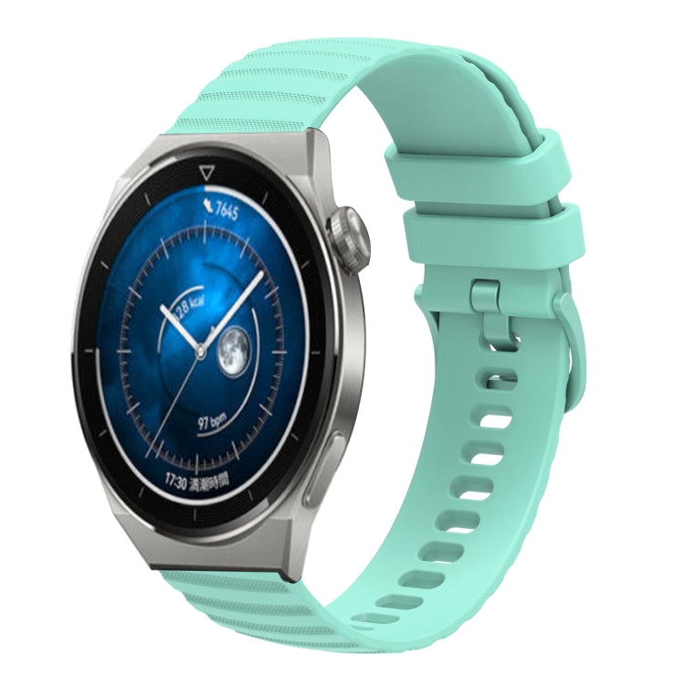 Cinturino in silicone tinta unita con motivo a pois ondulato da 22 mm, For Huawei Watch GT3 Pro 46mm, For Huawei Watch GT3 46mm
