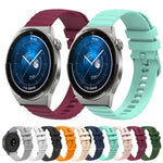 Cinturino in silicone tinta unita con motivo a pois ondulato da 22 mm, For Huawei Watch GT3 Pro 46mm, For Huawei Watch GT3 46mm