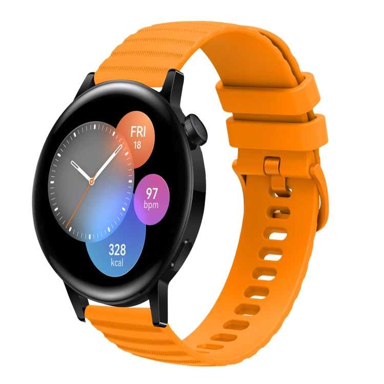 Cinturino in silicone tinta unita con motivo a pois ondulato da 22 mm, For Huawei Watch GT3 Pro 46mm, For Huawei Watch GT3 46mm