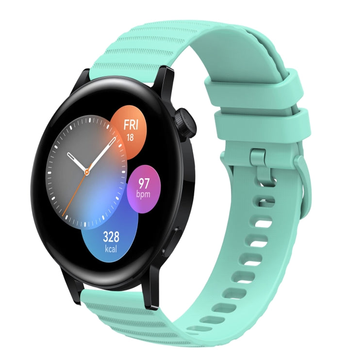 Cinturino in silicone tinta unita con motivo a pois ondulato da 22 mm, For Huawei Watch GT3 Pro 46mm, For Huawei Watch GT3 46mm