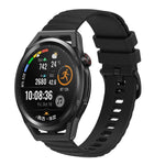 Cinturino in silicone tinta unita con motivo a pois ondulato da 22 mm, For Huawei Watch GT Runner, For Huawei Watch 3