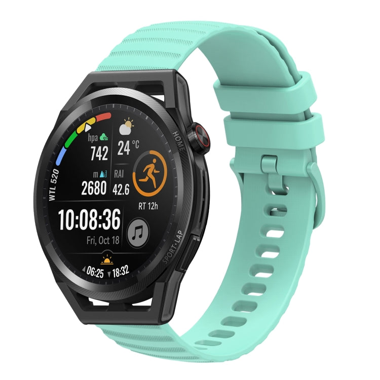 Cinturino in silicone tinta unita con motivo a pois ondulato da 22 mm, For Huawei Watch GT Runner, For Huawei Watch 3