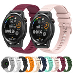 Cinturino in silicone tinta unita con motivo a pois ondulato da 22 mm, For Huawei Watch GT Runner, For Huawei Watch 3