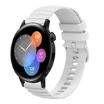 Cinturino in silicone tinta unita con motivo a pois ondulato da 22 mm, For Huawei Watch GT Runner, For Huawei Watch 3