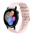 Cinturino in silicone tinta unita con motivo a pois ondulato da 22 mm, For Huawei Watch GT Runner, For Huawei Watch 3
