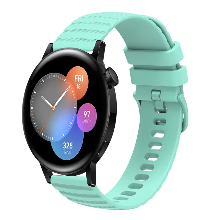 Cinturino in silicone tinta unita con motivo a pois ondulato da 22 mm, For Huawei Watch GT Runner, For Huawei Watch 3