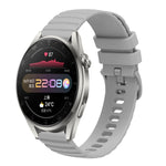 Cinturino in silicone tinta unita con motivo a pois ondulato da 22 mm, For Huawei Watch 3 Pro, For Huawei GT2 Pro