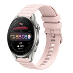 Cinturino in silicone tinta unita con motivo a pois ondulato da 22 mm, For Huawei Watch 3 Pro, For Huawei GT2 Pro