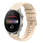 Cinturino in silicone tinta unita con motivo a pois ondulato da 22 mm, For Huawei Watch 3 Pro, For Huawei GT2 Pro