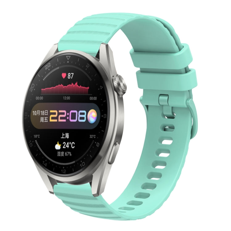 Cinturino in silicone tinta unita con motivo a pois ondulato da 22 mm, For Huawei Watch 3 Pro, For Huawei GT2 Pro