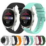 Cinturino in silicone tinta unita con motivo a pois ondulato da 22 mm, For Huawei Watch 3 Pro, For Huawei GT2 Pro