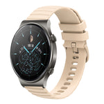 Cinturino in silicone tinta unita con motivo a pois ondulato da 22 mm, For Huawei Watch 3 Pro, For Huawei GT2 Pro