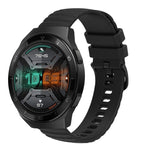 Cinturino in silicone tinta unita con motivo a pois ondulato da 22 mm, For Huawei Watch GT 2E, For Huawei GT2 46mm