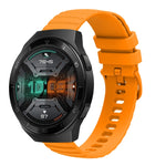 Cinturino in silicone tinta unita con motivo a pois ondulato da 22 mm, For Huawei Watch GT 2E, For Huawei GT2 46mm