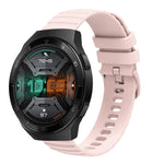Cinturino in silicone tinta unita con motivo a pois ondulato da 22 mm, For Huawei Watch GT 2E, For Huawei GT2 46mm