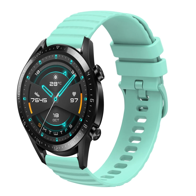 Cinturino in silicone tinta unita con motivo a pois ondulato da 22 mm, For Huawei Watch GT 2E, For Huawei GT2 46mm