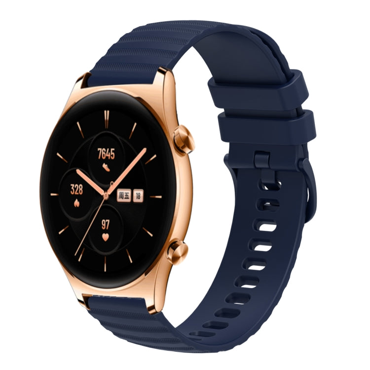 Cinturino in silicone tinta unita con motivo a pois ondulato da 22 mm, For Honor Watch GS 3, For Honor Watch GS Pro