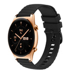 Cinturino in silicone tinta unita con motivo a pois ondulato da 22 mm, For Honor Watch GS 3, For Honor Watch GS Pro