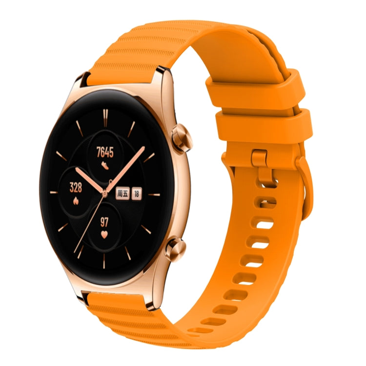 Cinturino in silicone tinta unita con motivo a pois ondulato da 22 mm, For Honor Watch GS 3, For Honor Watch GS Pro