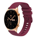 Cinturino in silicone tinta unita con motivo a pois ondulato da 22 mm, For Honor Watch GS 3, For Honor Watch GS Pro