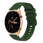 Cinturino in silicone tinta unita con motivo a pois ondulato da 22 mm, For Honor Watch GS 3, For Honor Watch GS Pro