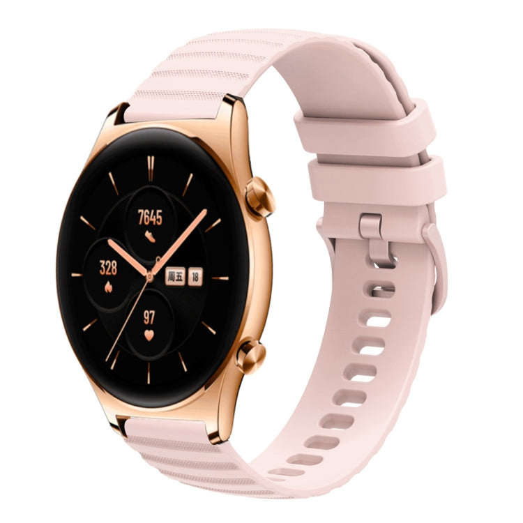 Cinturino in silicone tinta unita con motivo a pois ondulato da 22 mm, For Honor Watch GS 3, For Honor Watch GS Pro
