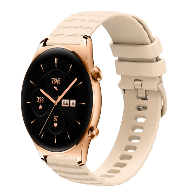 Cinturino in silicone tinta unita con motivo a pois ondulato da 22 mm, For Honor Watch GS 3, For Honor Watch GS Pro