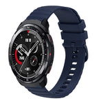 Cinturino in silicone tinta unita con motivo a pois ondulato da 22 mm, For Honor Watch GS 3, For Honor Watch GS Pro