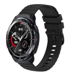 Cinturino in silicone tinta unita con motivo a pois ondulato da 22 mm, For Honor Watch GS 3, For Honor Watch GS Pro