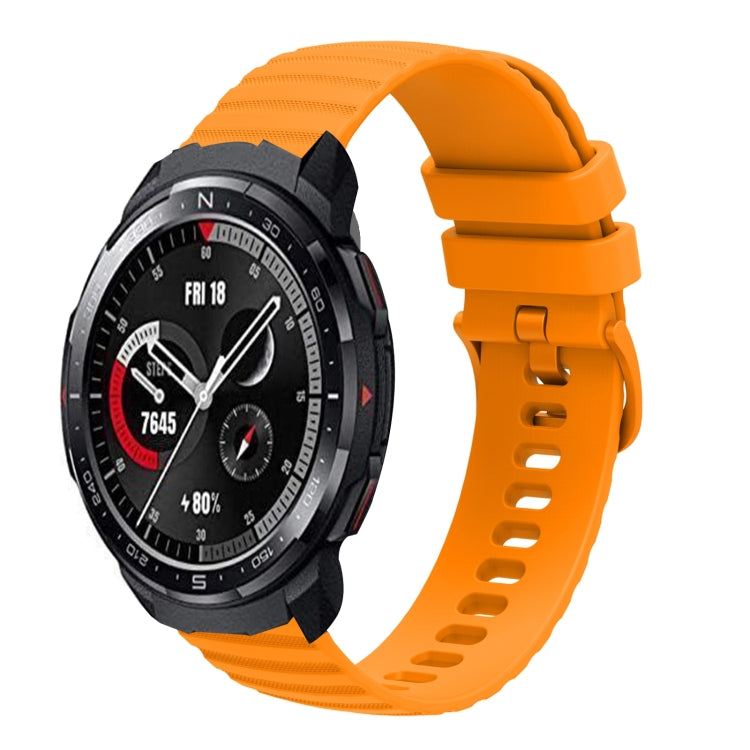 Cinturino in silicone tinta unita con motivo a pois ondulato da 22 mm, For Honor Watch GS 3, For Honor Watch GS Pro