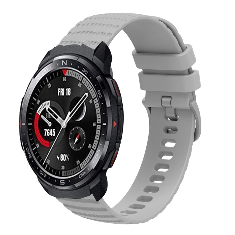 Cinturino in silicone tinta unita con motivo a pois ondulato da 22 mm, For Honor Watch GS 3, For Honor Watch GS Pro
