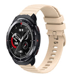 Cinturino in silicone tinta unita con motivo a pois ondulato da 22 mm, For Honor Watch GS 3, For Honor Watch GS Pro