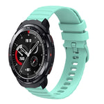 Cinturino in silicone tinta unita con motivo a pois ondulato da 22 mm, For Honor Watch GS 3, For Honor Watch GS Pro