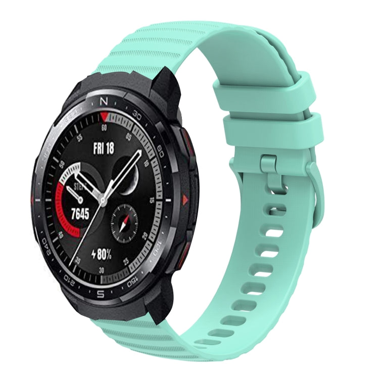 Cinturino in silicone tinta unita con motivo a pois ondulato da 22 mm, For Honor Watch GS 3, For Honor Watch GS Pro
