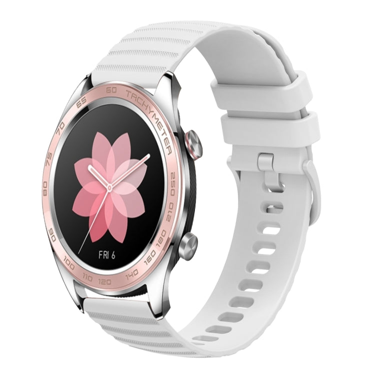 Cinturino in silicone tinta unita con motivo a pois ondulato da 22 mm, For Honor Magic Watch 2 46mm, For Honor Watch Dream