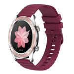 Cinturino in silicone tinta unita con motivo a pois ondulato da 22 mm, For Honor Magic Watch 2 46mm, For Honor Watch Dream