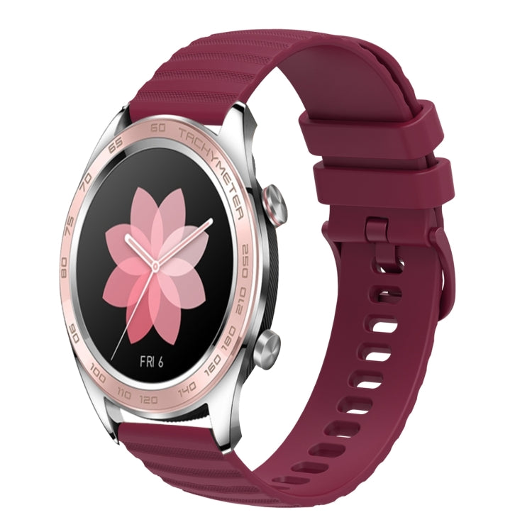 Cinturino in silicone tinta unita con motivo a pois ondulato da 22 mm, For Honor Magic Watch 2 46mm, For Honor Watch Dream