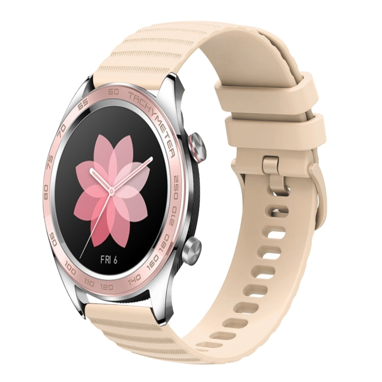 Cinturino in silicone tinta unita con motivo a pois ondulato da 22 mm, For Honor Magic Watch 2 46mm, For Honor Watch Dream