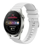 Cinturino in silicone tinta unita con motivo a pois ondulato da 22 mm, For Huawei Watch 3 Pro New