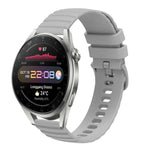 Cinturino in silicone tinta unita con motivo a pois ondulato da 22 mm, For Huawei Watch 3 Pro New