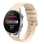 Cinturino in silicone tinta unita con motivo a pois ondulato da 22 mm, For Huawei Watch 3 Pro New