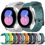 Cinturino per orologio in silicone tinta unita con motivo a calcio da 20 mm, For Samsung Galaxy Watch 5 44mm, For Samsung Galaxy Watch 5 40mm