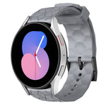 Cinturino per orologio in silicone tinta unita con motivo a calcio da 20 mm, For Samsung Galaxy Watch 5 44mm, For Samsung Galaxy Watch 5 40mm