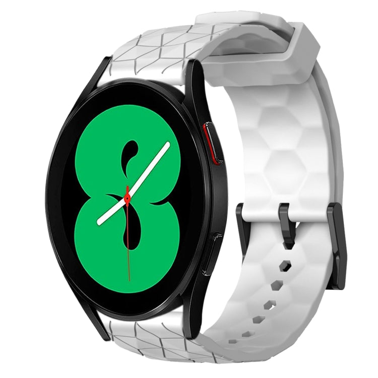 Cinturino per orologio in silicone tinta unita con motivo a calcio da 20 mm, For Samsung Galaxy Watch 5 Pro 45mm, For Samsung Galaxy Watch 4 44mm