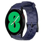 Cinturino per orologio in silicone tinta unita con motivo a calcio da 20 mm, For Samsung Galaxy Watch 5 Pro 45mm, For Samsung Galaxy Watch 4 44mm