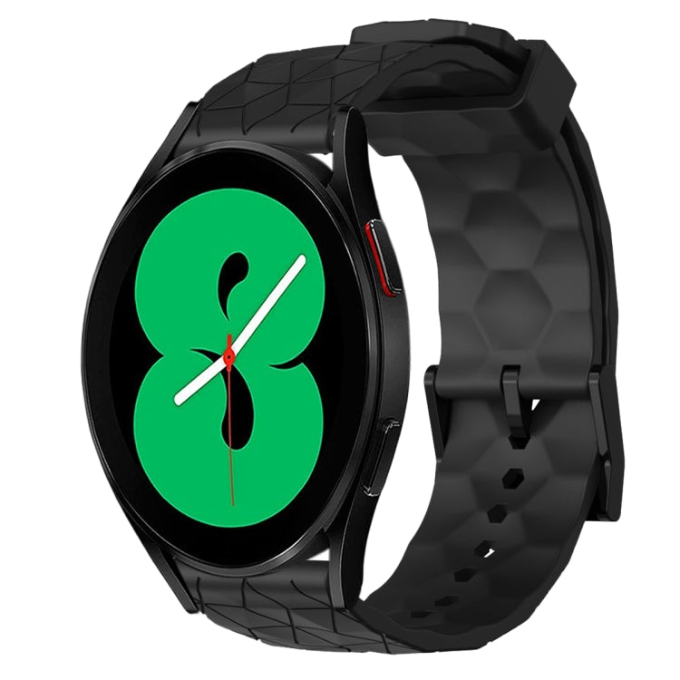 Cinturino per orologio in silicone tinta unita con motivo a calcio da 20 mm, For Samsung Galaxy Watch 5 Pro 45mm, For Samsung Galaxy Watch 4 44mm