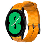 Cinturino per orologio in silicone tinta unita con motivo a calcio da 20 mm, For Samsung Galaxy Watch 5 Pro 45mm, For Samsung Galaxy Watch 4 44mm