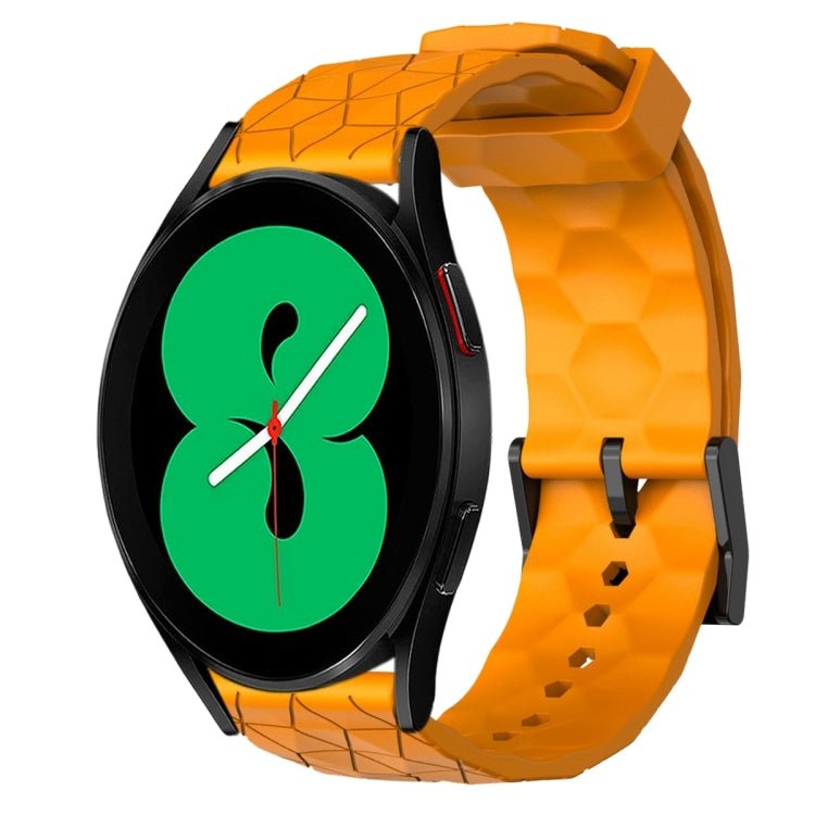 Cinturino per orologio in silicone tinta unita con motivo a calcio da 20 mm, For Samsung Galaxy Watch 5 Pro 45mm, For Samsung Galaxy Watch 4 44mm