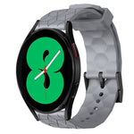 Cinturino per orologio in silicone tinta unita con motivo a calcio da 20 mm, For Samsung Galaxy Watch 5 Pro 45mm, For Samsung Galaxy Watch 4 44mm
